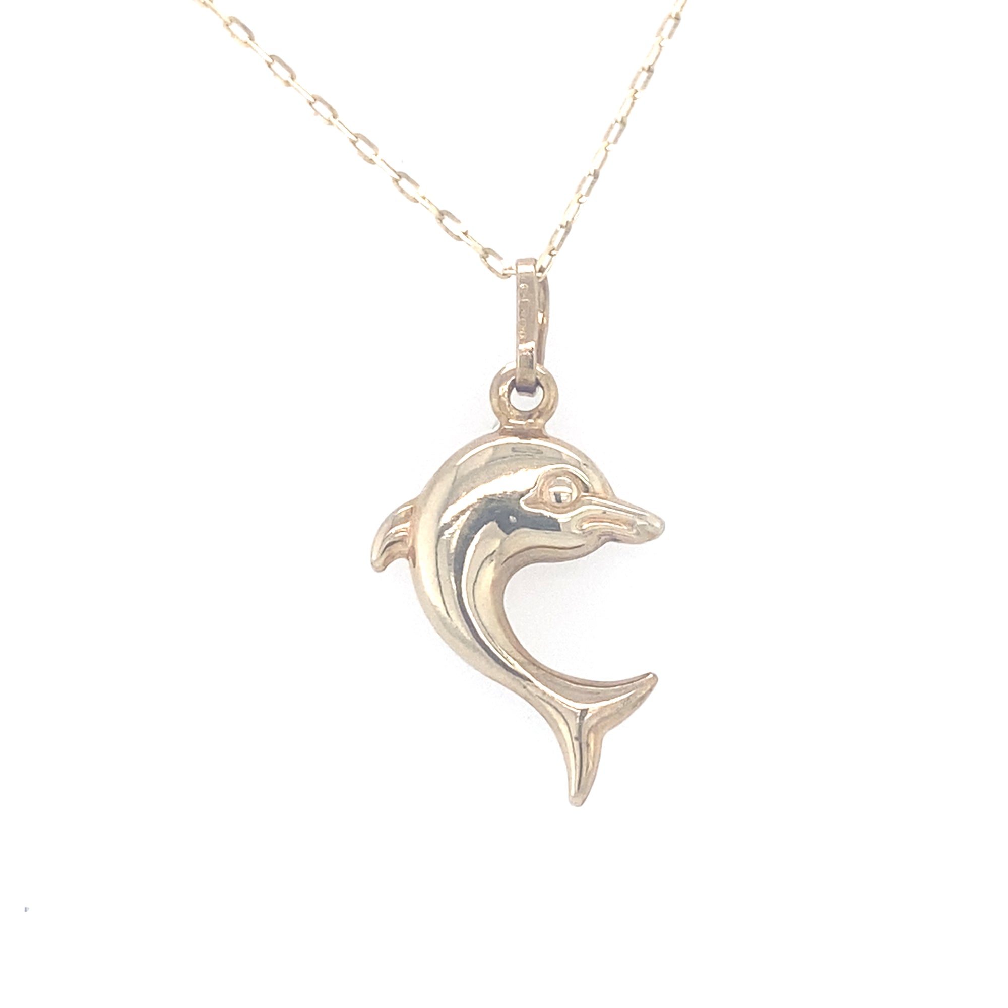 9kt Gold Dolphin Pendant