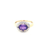 9kt Gold Amethyst Coloured Ring