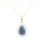 9kt Gold Pear Shaped Elegant Pendant