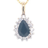 9kt Gold Pear Shaped Elegant Pendant