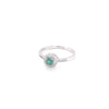 Sterling Silver Ring with Green Stone