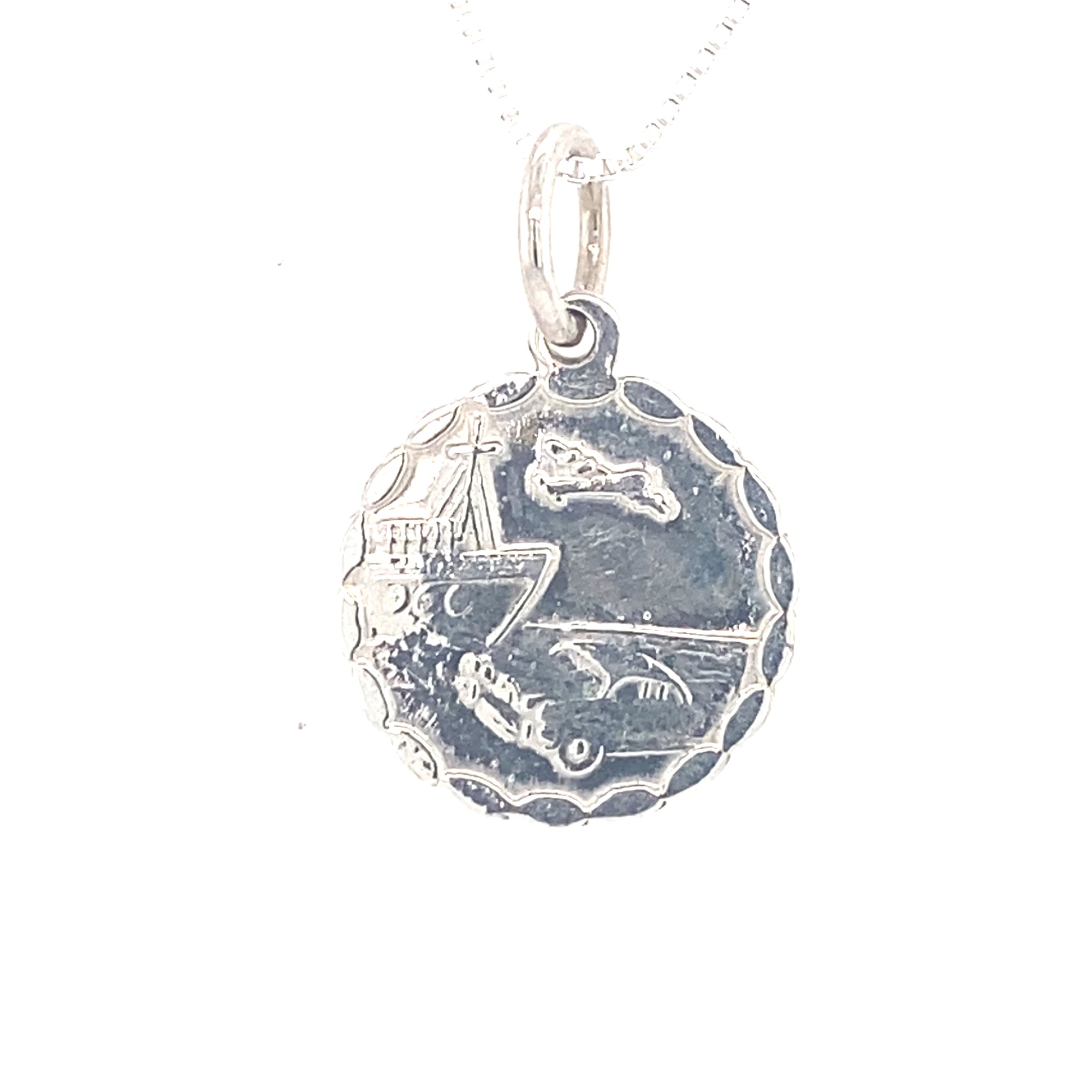 Sterling silver St. Christopher Pendant