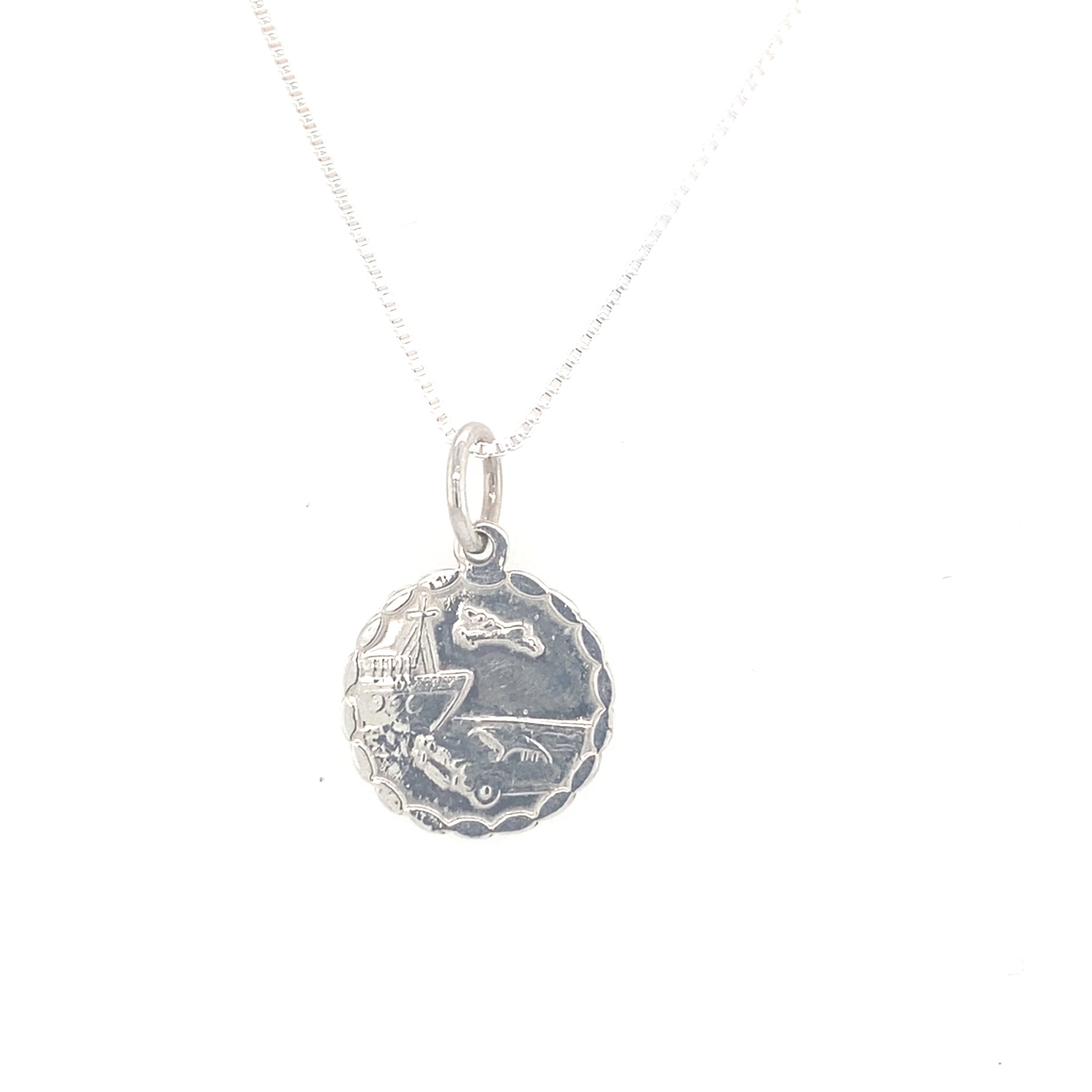 Sterling silver St. Christopher Pendant