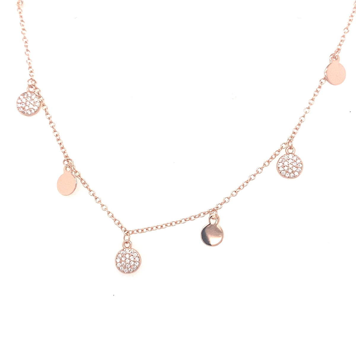 Rose Gold Colour Necklace from Cristallo di Milano