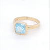 9kt Gold Blue Topaz Ring