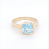 9kt Gold Blue Topaz Ring