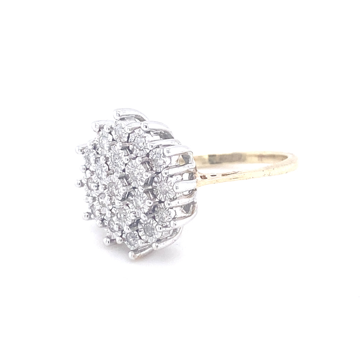 9kt Gold Diamond Ring