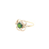 9kt Gold Ring with Green Stone