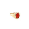 9kt Gold Ring with Cornelian Stone