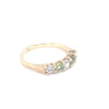 9kt Gold Peridot &amp; Clear Stone Ring