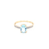 9kt Gold Aquamarine Ring