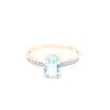 9kt Gold Aquamarine Ring