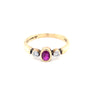 9kt Gold Ruby and Diamond Ring