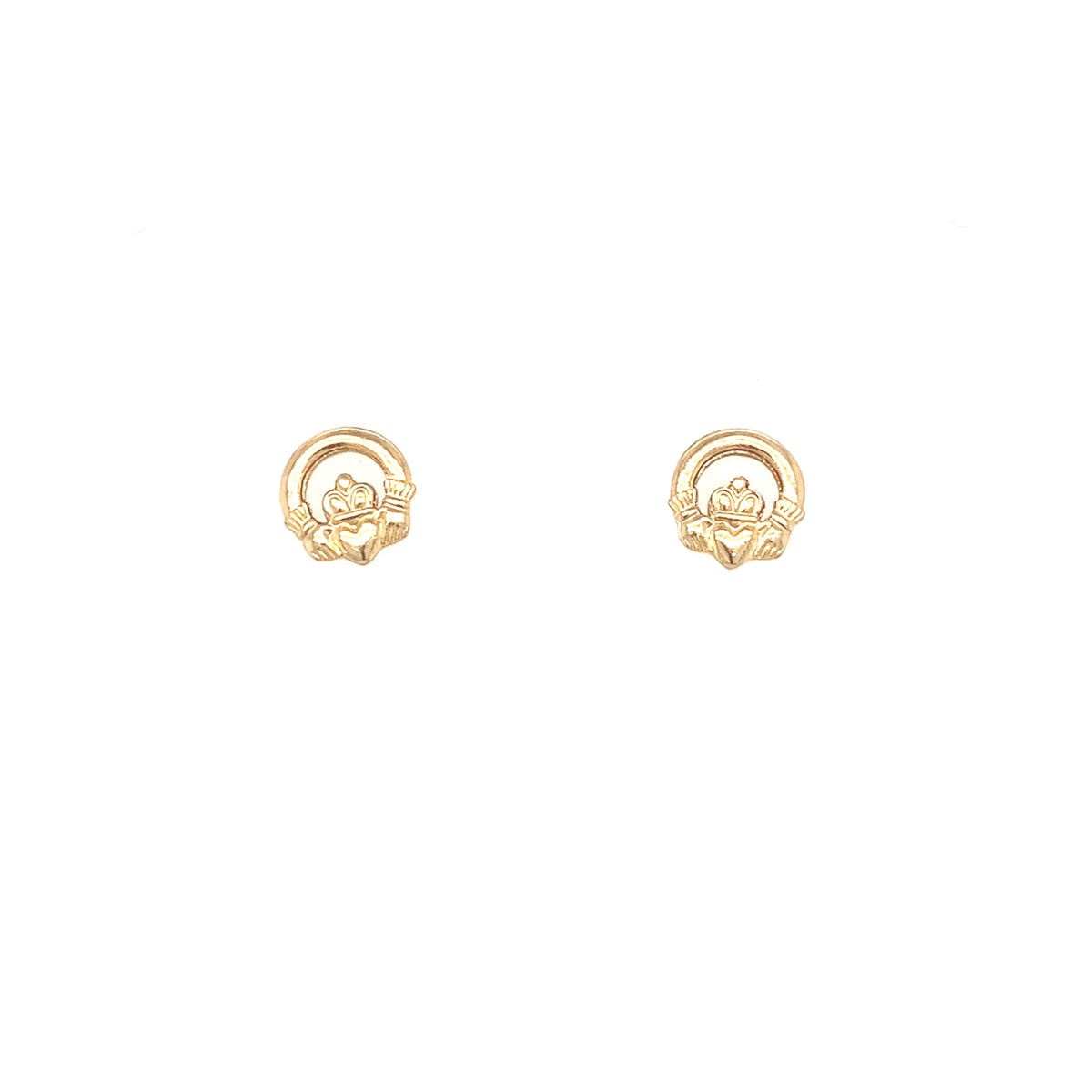 9kt Gold Claddagh Earrings