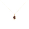 9kt Gold Garnet Colour Pendant