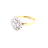 18kt Gold Cluster Engagement Ring