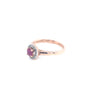 9kt Rose Gold Ring with Diamonds &amp; Ruby