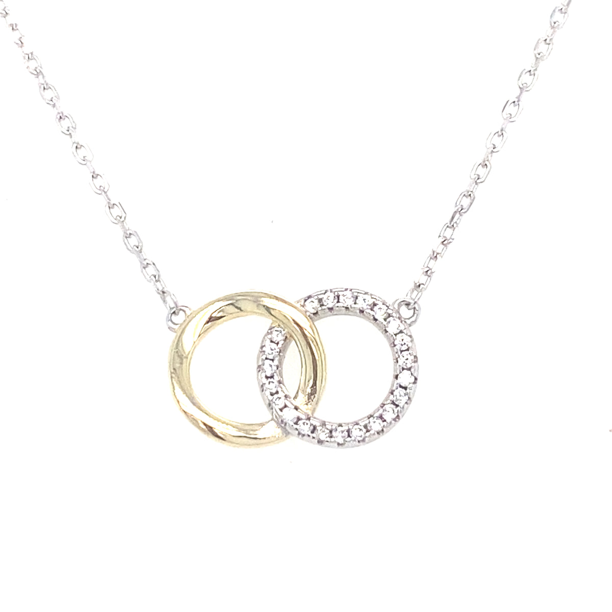 Sterling Silver Interlocking Circle Pendant