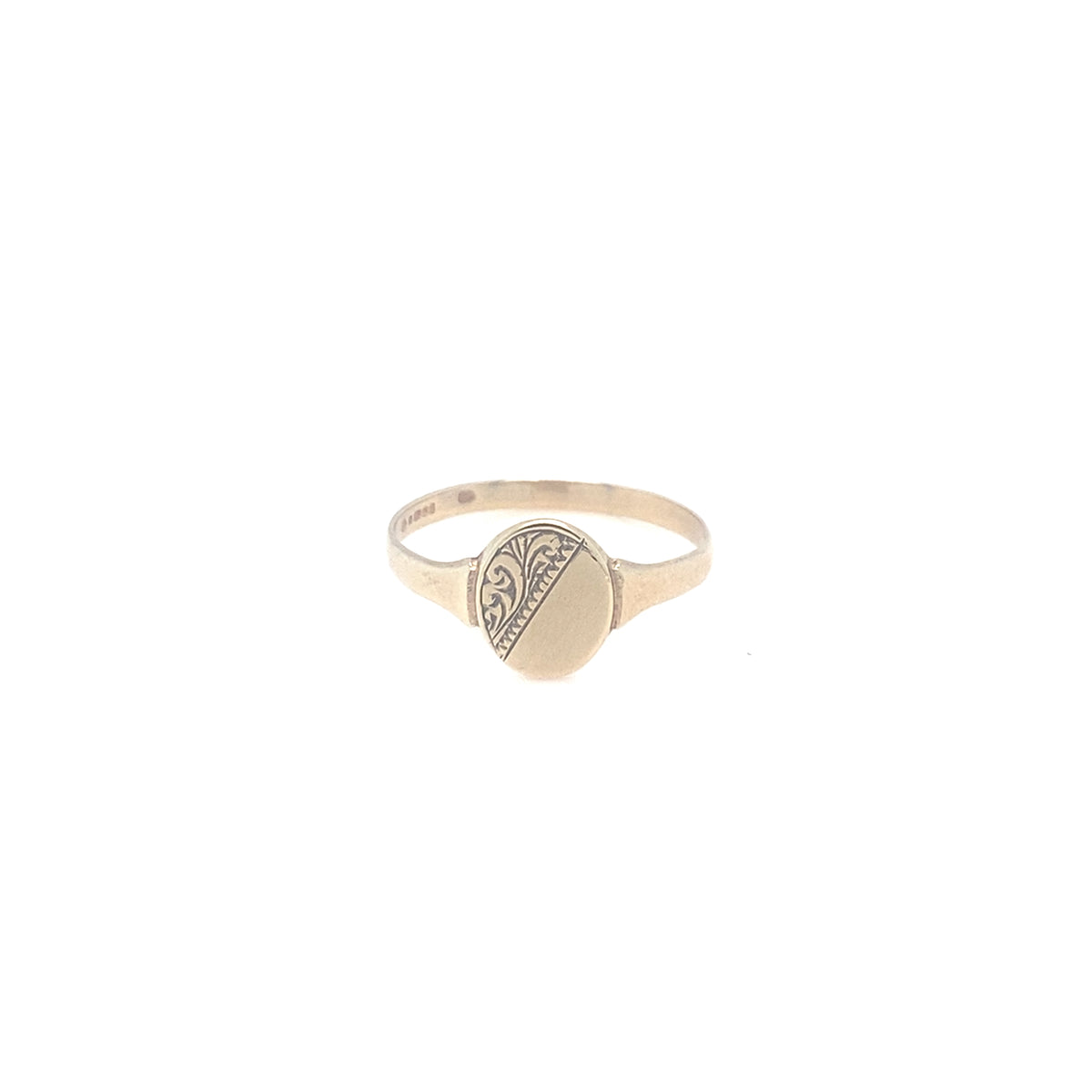 9kt Gold Traditional Signet Ring