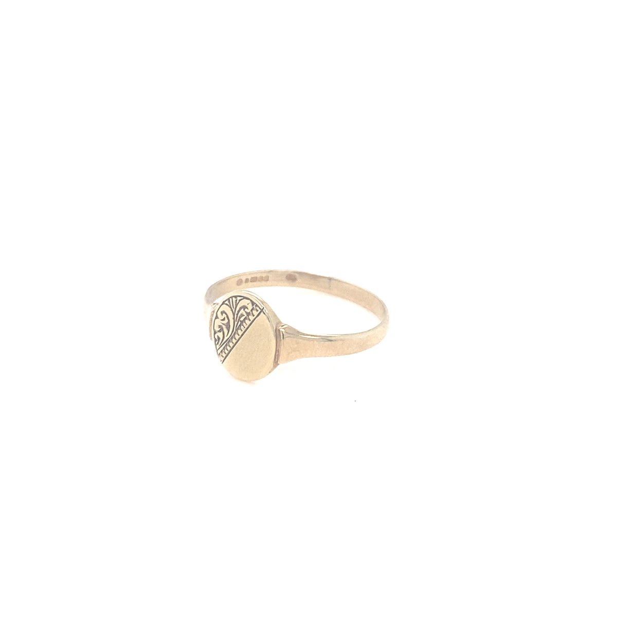 9kt Gold Traditional Signet Ring