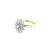 18kt Gold Diamond &amp; Sapphire Ring