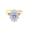 18kt Gold Diamond &amp; Sapphire Ring