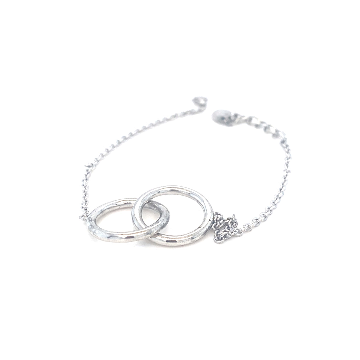 Sterling Silver Interlinked Circle Bracelet