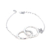 Sterling Silver Interlinked Circle Bracelet