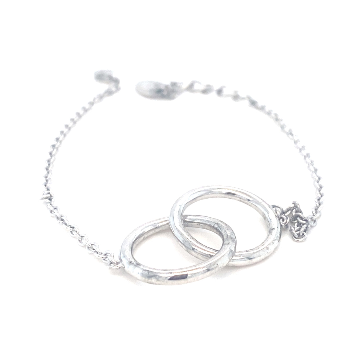 Sterling Silver Interlinked Circle Bracelet