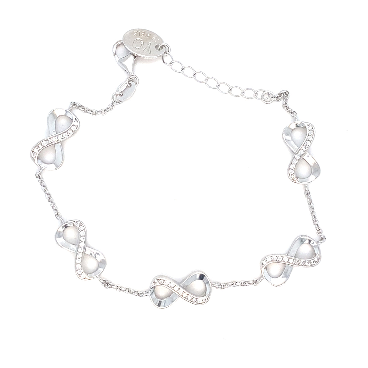 Sterling Silver Infinity Bracelet