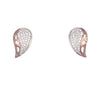 Sterling Silver Earrings with Rose Gold Colour