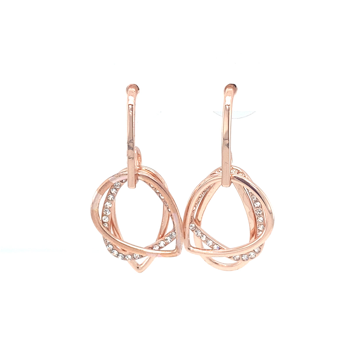 Rose Gold Drop Earrings from Cristallo di Milano