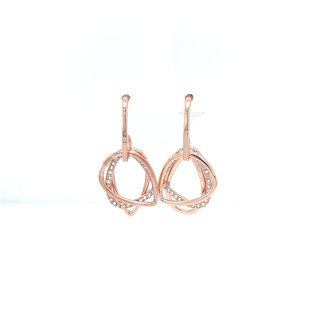 Rose Gold Drop Earrings from Cristallo di Milano