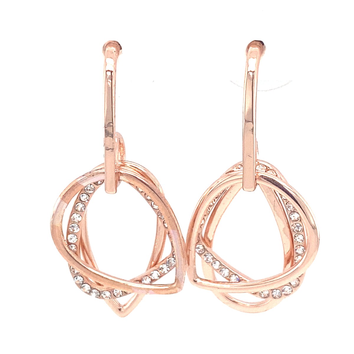 Rose Gold Drop Earrings from Cristallo di Milano