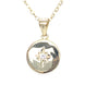 Gold Plated Disc Pendant