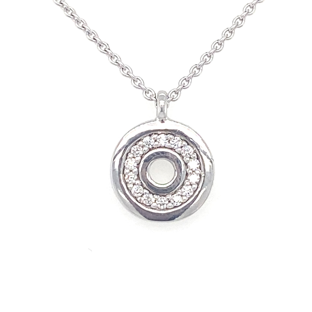 Sterling Silver Small Disc Pendant