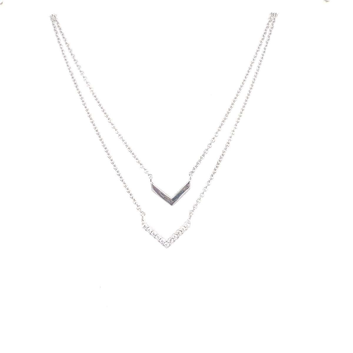 Sterling Silver Double Layer Pendant