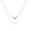 Sterling Silver Double Layer Pendant