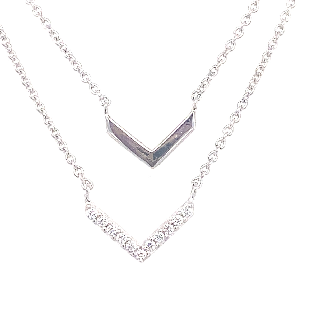 Sterling Silver Double Layer Pendant