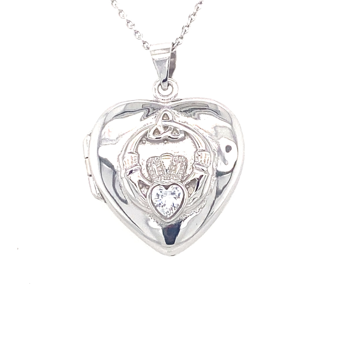 Sterling Silver Claddagh Locket