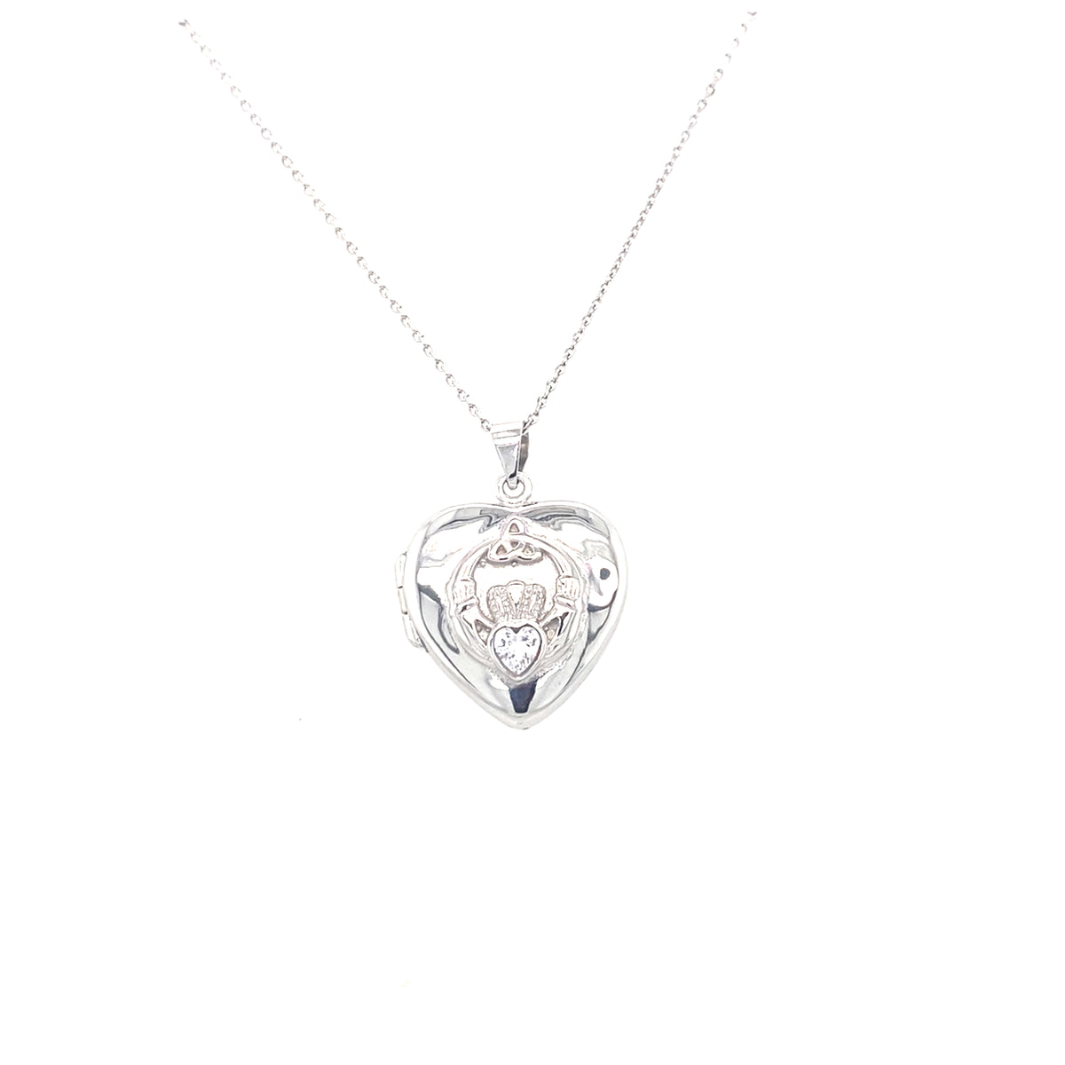 Sterling Silver Claddagh Locket