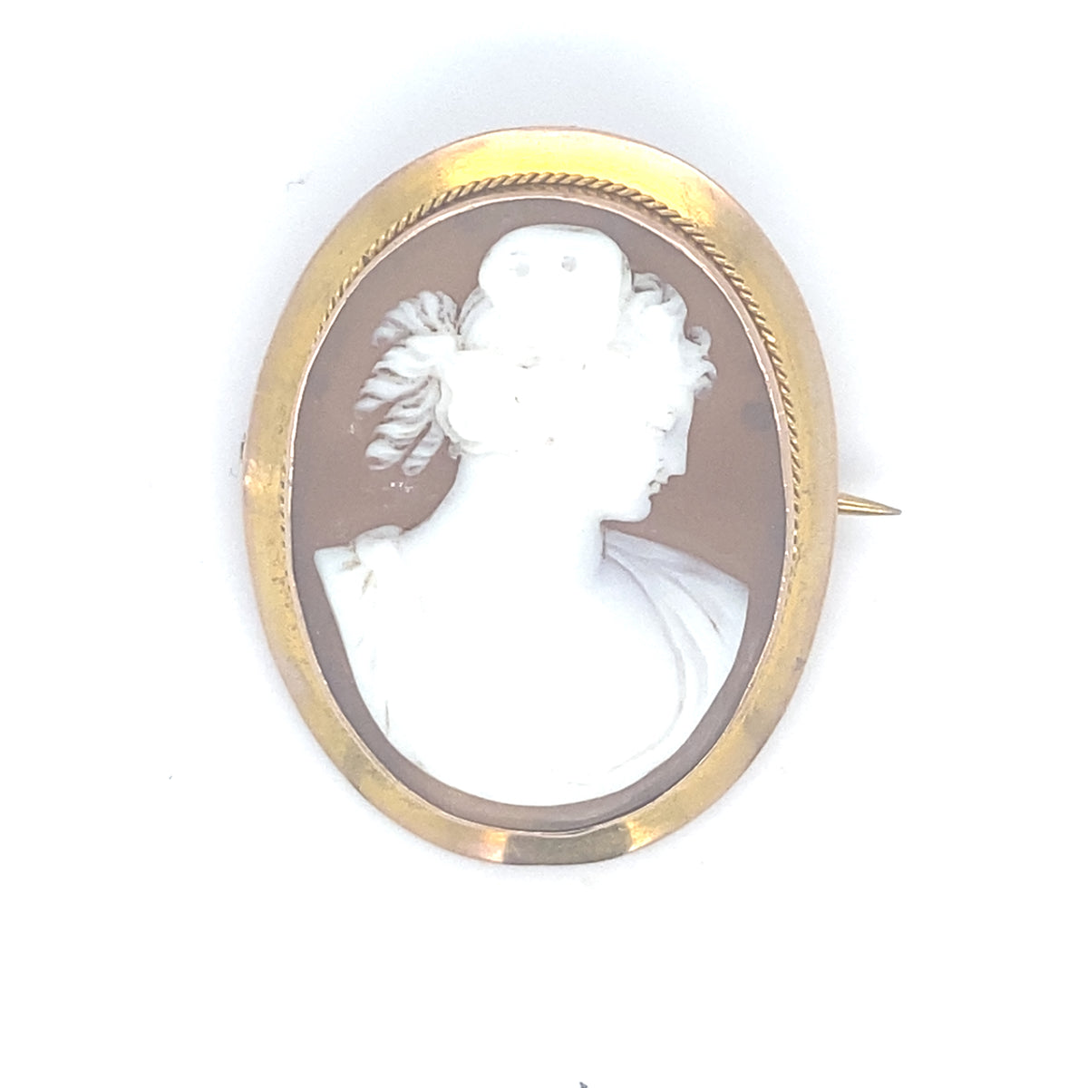 9kt Gold Antique Cameo Brooch