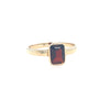 9kt Gold Ring with Garnet Coloured Stone