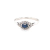 18kt White Gold Sapphire &amp; Diamond Ring