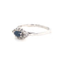 18kt White Gold Sapphire &amp; Diamond Ring