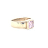 9kt Gold Ring with Pink Stone