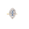 9kt Gold Sapphire &amp; Diamond Ring