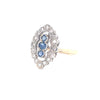 9kt Gold Sapphire &amp; Diamond Ring