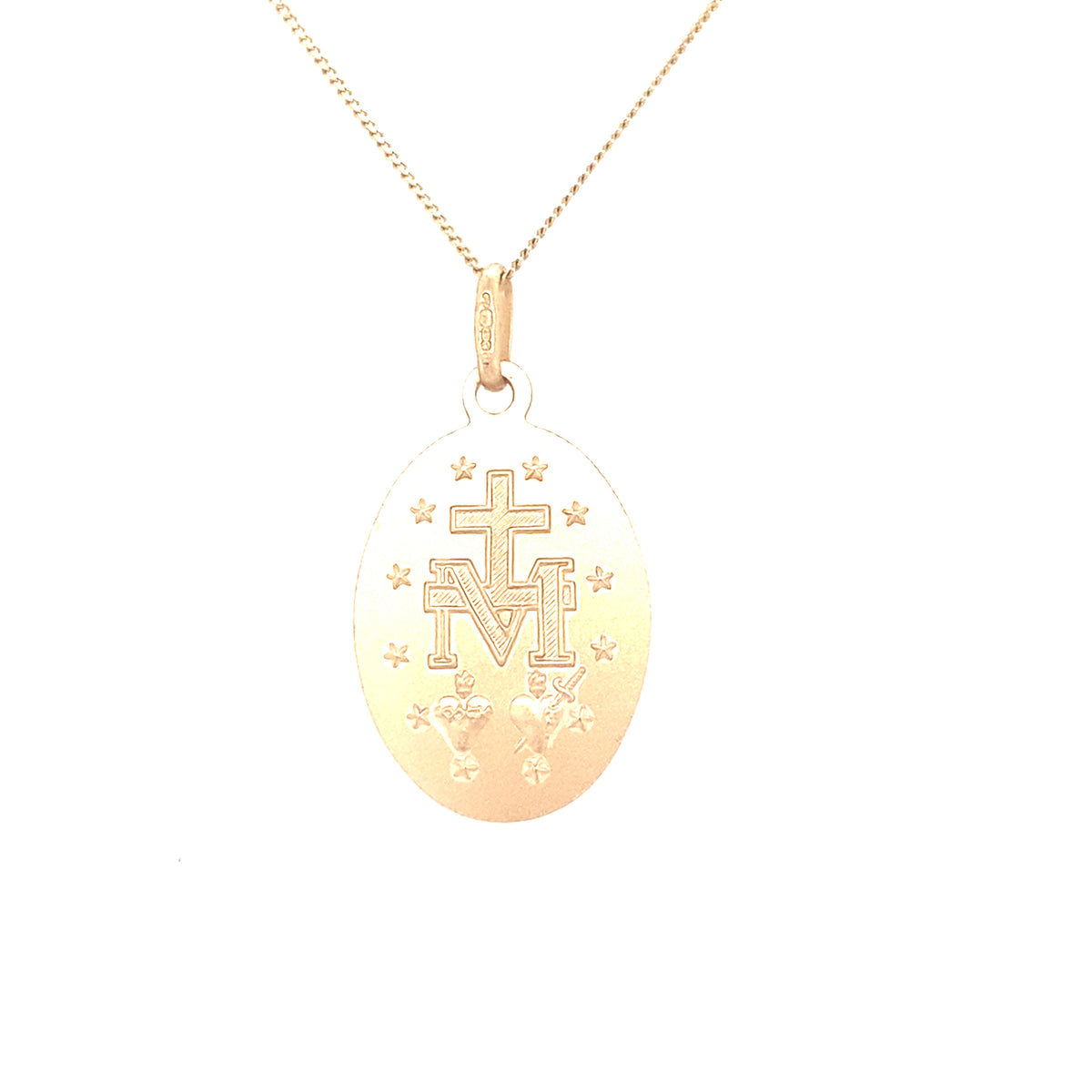 9kt Gold Miraculous Medal Pendant