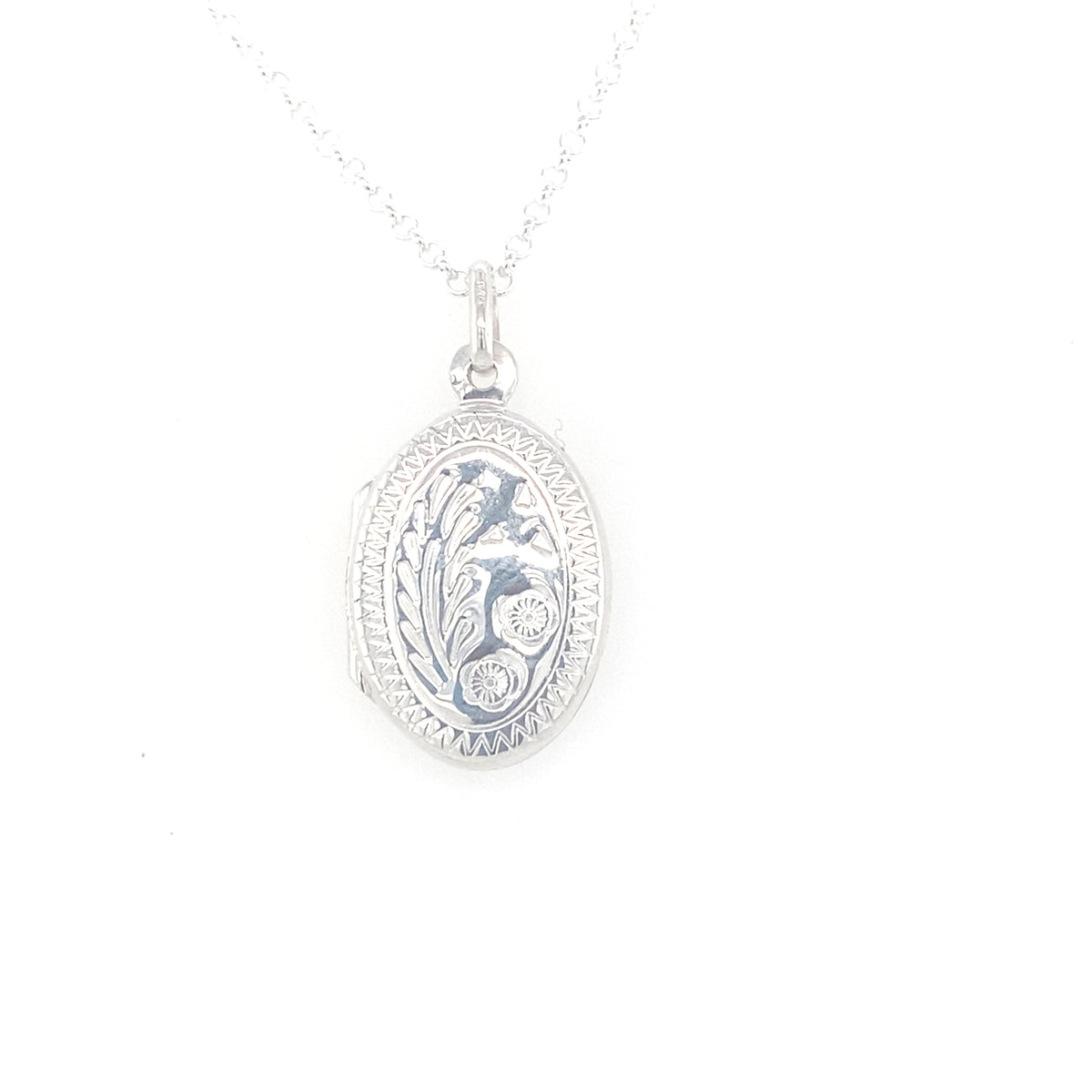 Sterling Silver Decorated Locket